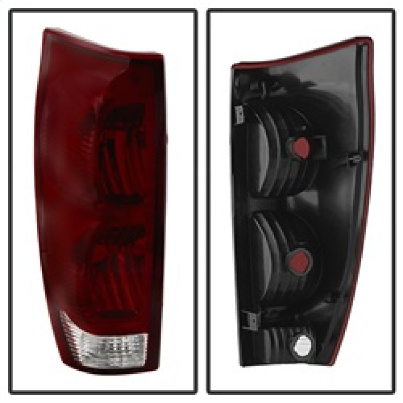 Xtune Chevy Avalanche 02-06 OE Style Tail Lights Red Smoked ALT-JH-CAVA02-OE-RSM