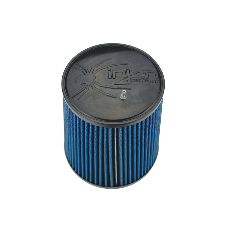 Injen NanoWeb Dry Air Filter 5.00in Inlet w/ShurLok 6.50in Base/ 5.00in Top w/ Barb Fitting