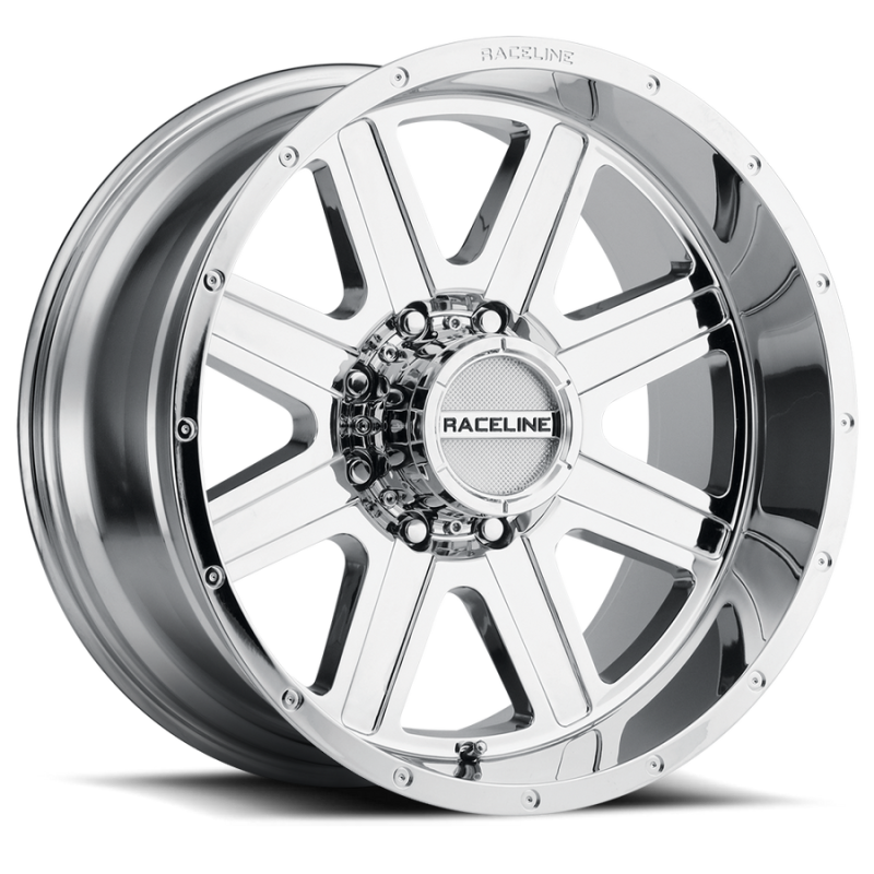 Raceline 940C Hostage 16x8in / 5x127 BP / 0mm Offset / 78.1mm Bore - Chrome Wheel