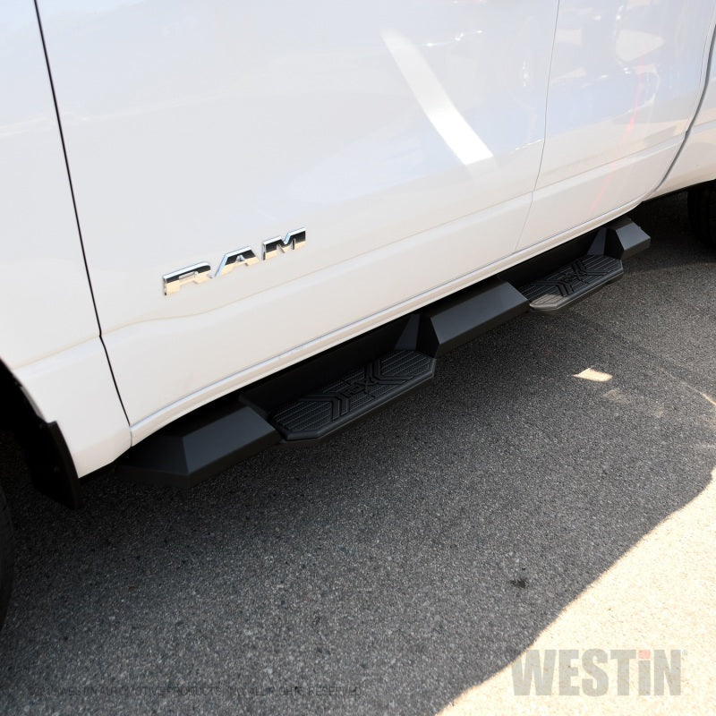 Westin/HDX 19-21 Ram 1500 Quad Cab (Excl. Classic) Xtreme Nerf Step Bars - Textured Black