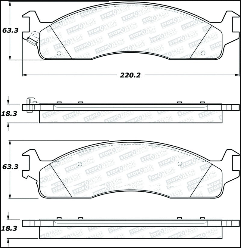 StopTech Street Select Brake Pads