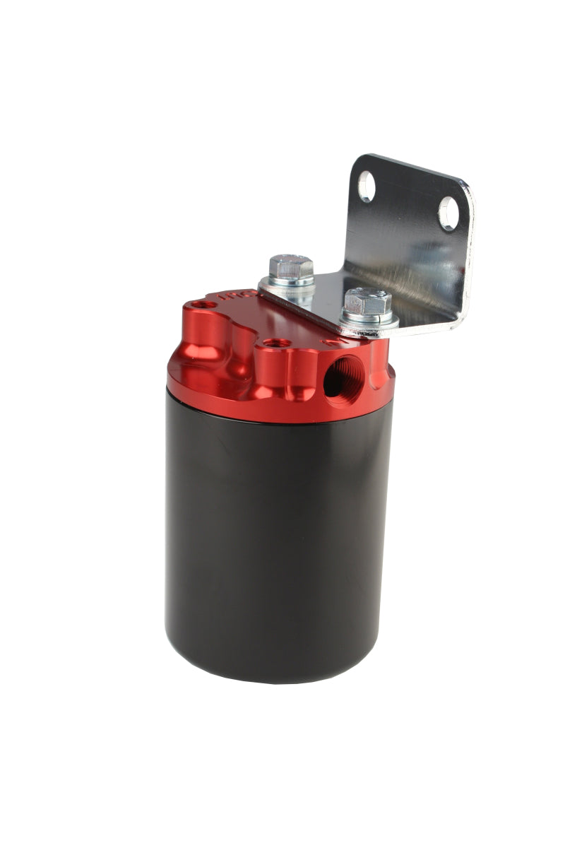 Aeromotive SS Series Billet Canister Style Fuel Filter Anodized Black/Red - 10 Micron Fabric Element