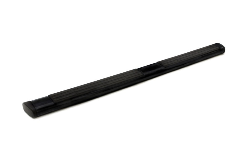 Lund 07-17 Chevy Silverado 1500 Crew Cab 6in. Oval Straight Black Nerf Bars - Black