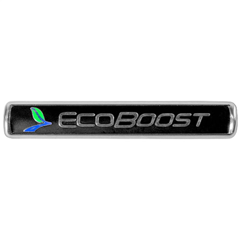 Ford Racing Black/Silver EcoBoost Emblem 3-1/2in x 9/16in - Set of 2-Ford Racing-797 Offroad
