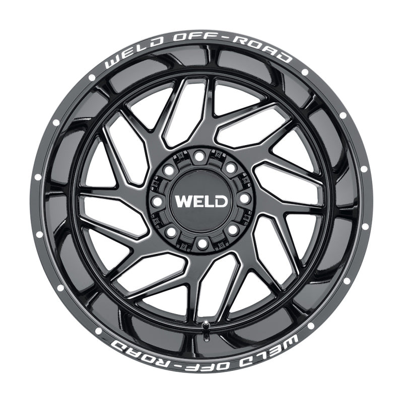 Weld Off-Road W117 20X12 Fulcrum 8X165.1 ET-44 BS4.75 Gloss Black MIL 125.1