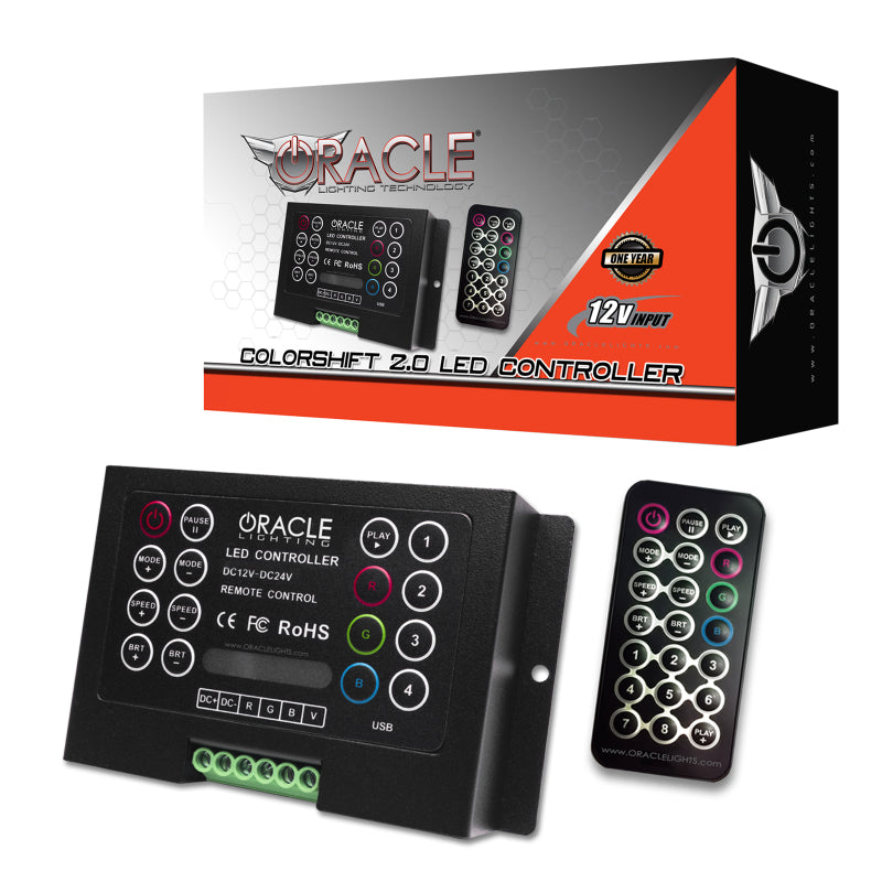 Oracle 07-11 Toyota Tundra Pre-Assembled Headlights - Black Housing - ColorSHIFT w/ 2.0 Controller