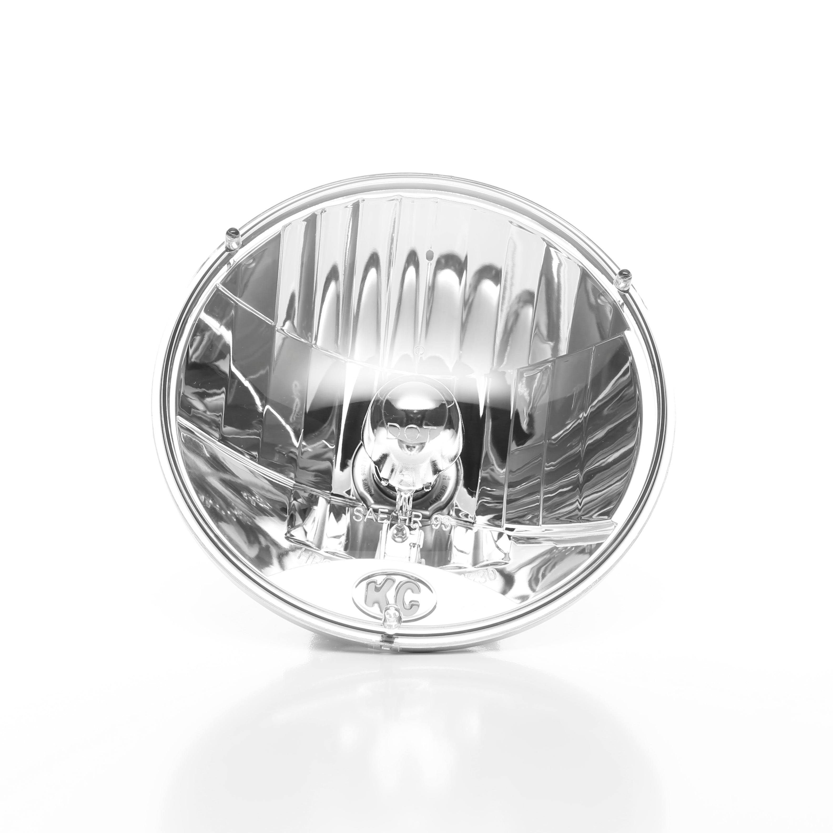 KC Hilites 7 In Headlight - H4 Halogen - 2-Lights - 55W / 60W DOT Headlight - Universal / Fits 97-06 Jeep TJ