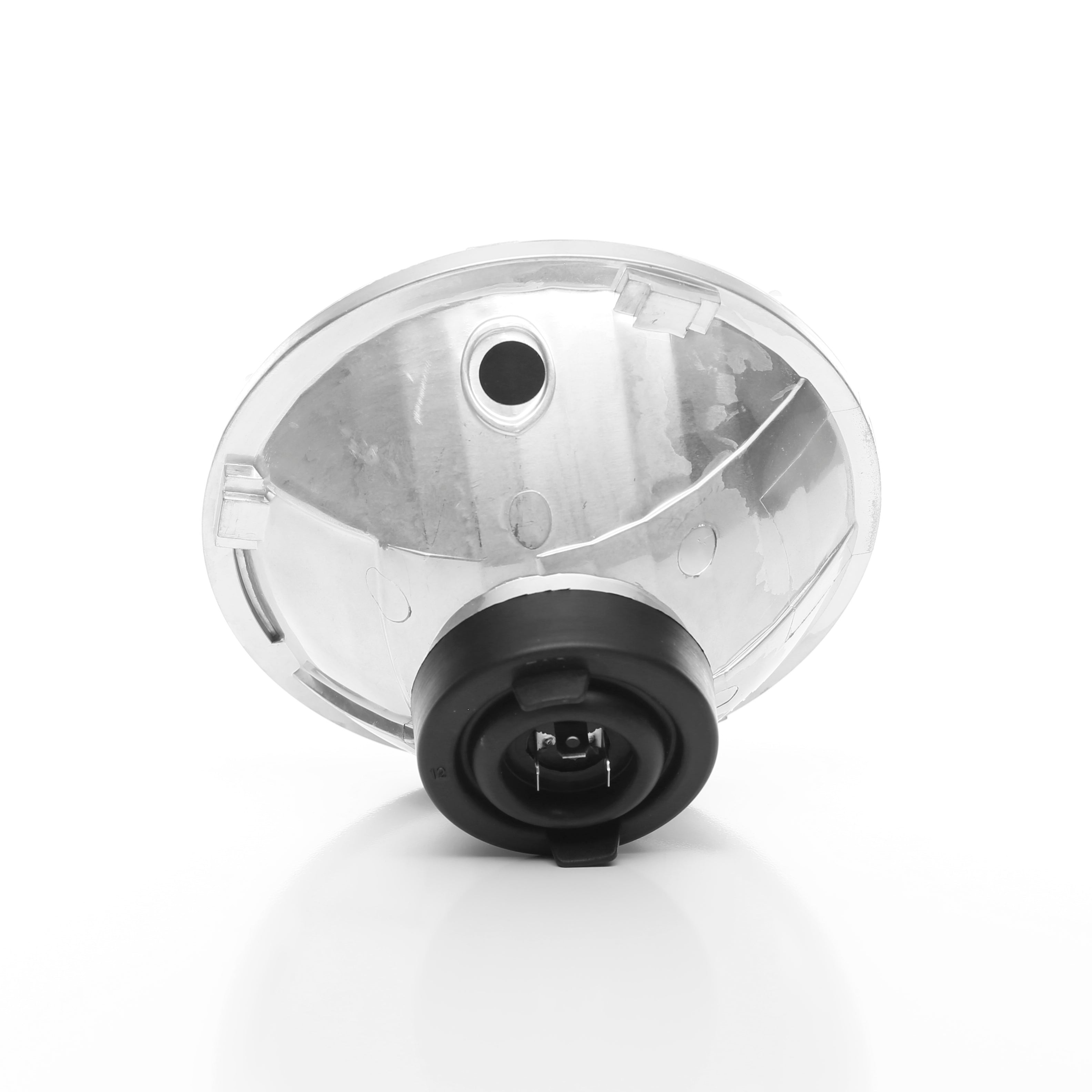 KC Hilites 7 In Headlight - H4 Halogen - Single Headlight - SAE/ECE - 55W/60W Driving Beam - Universal / 97-06 Jeep TJ
