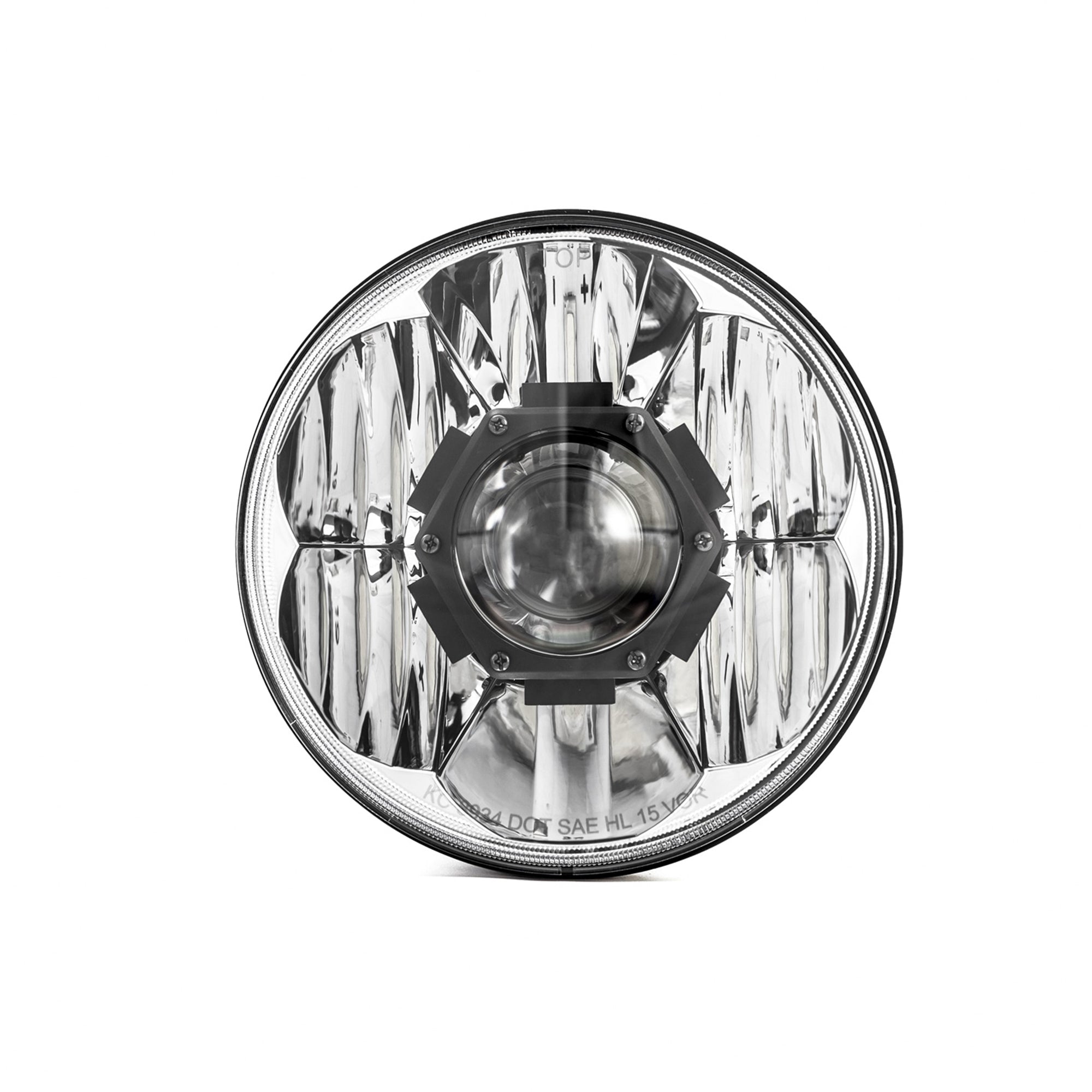 KC Hilites 7 In Gravity LED Pro - Single Headlight - SAE/ECE - 55W / 60W Driving Beam - Universal / 07-18 Jeep JK