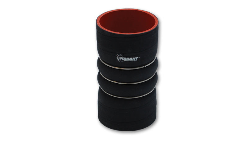 Vibrant 4 Ply Aramid Hump Hose w/3 SS Rings 6in ID x 6in Length - Black-Vibrant-797 Offroad