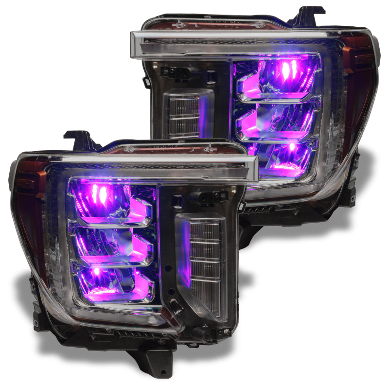 Oracle 19-21 Silverado/Sierra 1500 RGB Demon Eye Headlight Upgrade Kit - ColorSHIFT w/o Controller