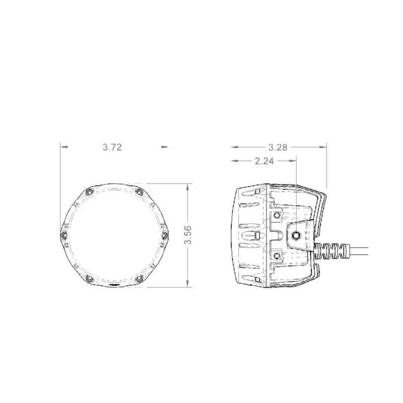 ARB NACHO Quatro Spot 4in. Offroad LED Light - Pair