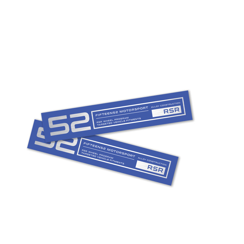 fifteen52 Holeshot RSR Wheel Lip Decal Set of Four - Blue