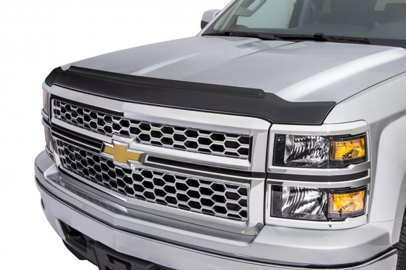 AVS 16-18 Nissan Titan XD Aeroskin II Textured Low Profile Hood Shield - Black-AVS-797 Offroad