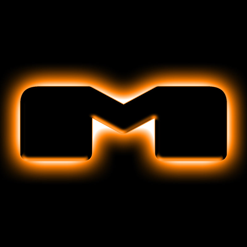 ORACLE Lighting Universal Illuminated LED Letter Badges - Matte Black Surface Finish - M