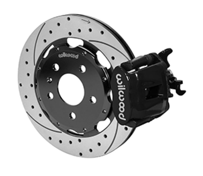 Wilwood 03-08 Audi A4 Caliper-Combination Parking Brake Rear 12.19 Rotor - Black