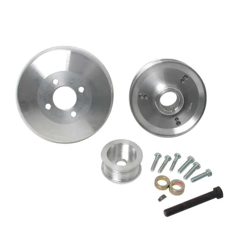 BBK 97-04 Ford F150 Expedition 4.6 5.4 Underdrive Pulley Kit - Lightweight CNC Billet Aluminum (3pc)