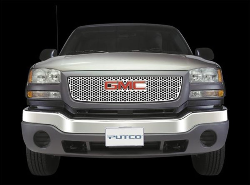 Putco 01-02 GMC Sierra HD w/ Logo CutOut Punch Stainless Steel Grilles