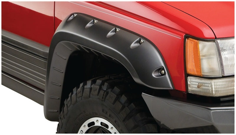 Bushwacker 93-98 Jeep Grand Cherokee Cutout Style Flares 4pc - Black