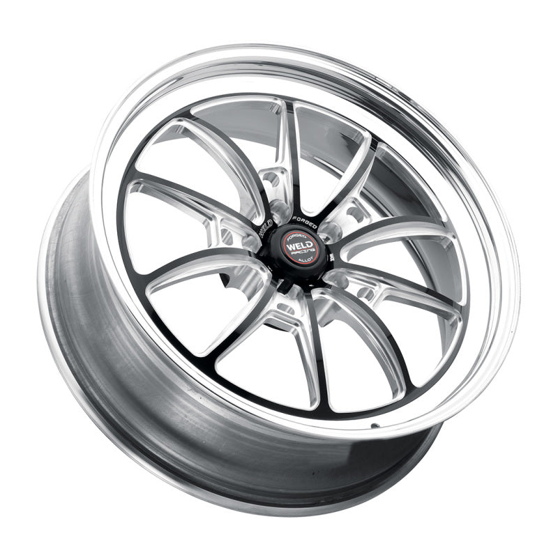 Weld S80 18x5 / 5x115 BP / 2.1in BS Black Wheel (High Pad) - Non-Beadlock