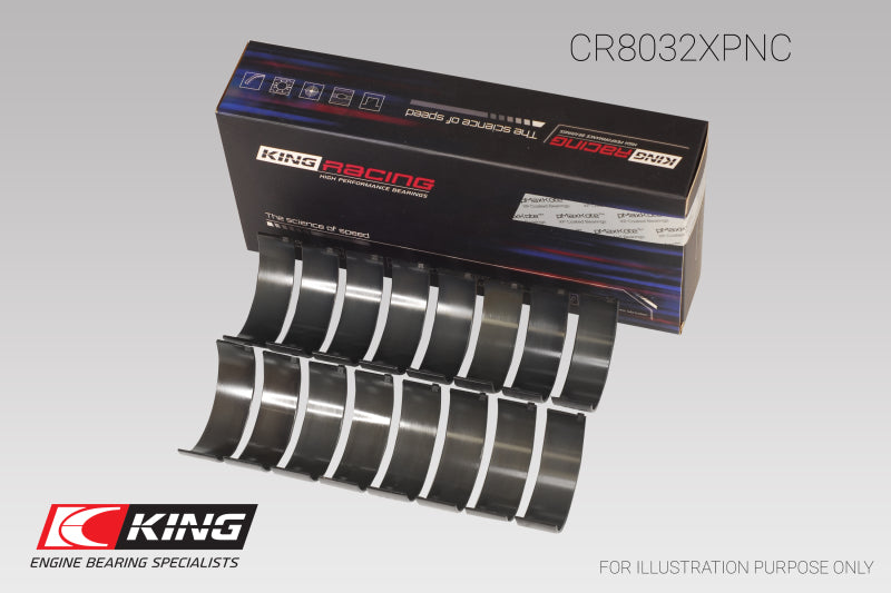 King Chrysler 345/ 370 16V (Size 0.25) pMaxBlack Coated Connecting Rod Bearing Set-King Engine Bearings-797 Offroad