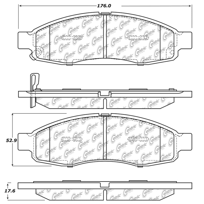 StopTech Street Touring 05 Nissan Titan Front Brake Pads