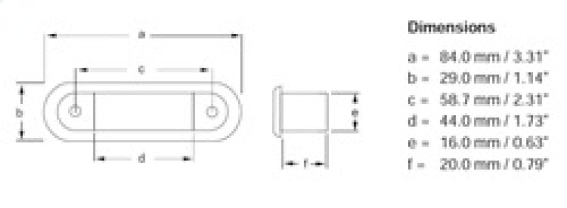 Hella Step Lamp 1X2 WHITE MD12/24 SS RIM 2XT