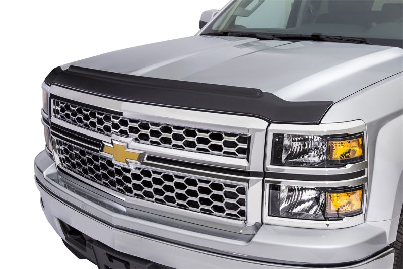 AVS 16-18 Nissan Titan XD Aeroskin II Textured Low Profile Hood Shield - Black-AVS-797 Offroad