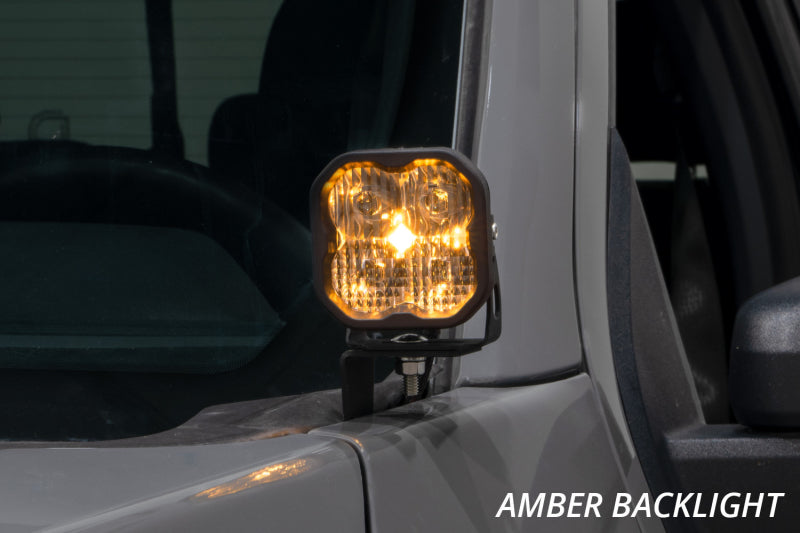 Diode Dynamics 21-22 Ford F-150 SSC2 Stage Series Backlit Ditch Light Kit - Sport Yellow Combo