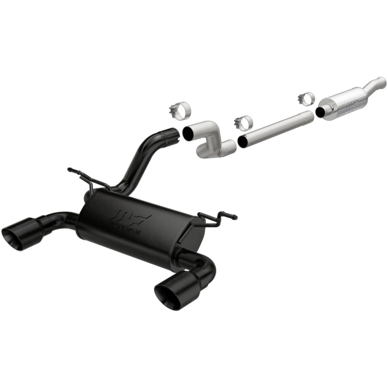MagnaFlow Cat-Back 2018 Jeep Wrangler 2.0L Dual Black Coated 4in Tips-Magnaflow-797 Offroad