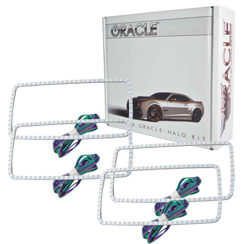 Oracle GMC Sierra 07-13 Halo Kit (New Square Ring Design) - ColorSHIFT w/ 2.0 Controller