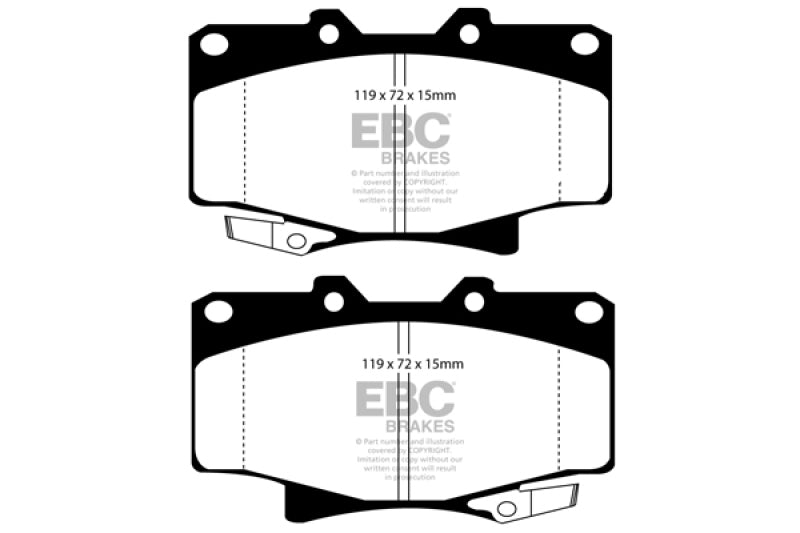 EBC 96-97 Lexus LX450 4.5 Ultimax2 Front Brake Pads