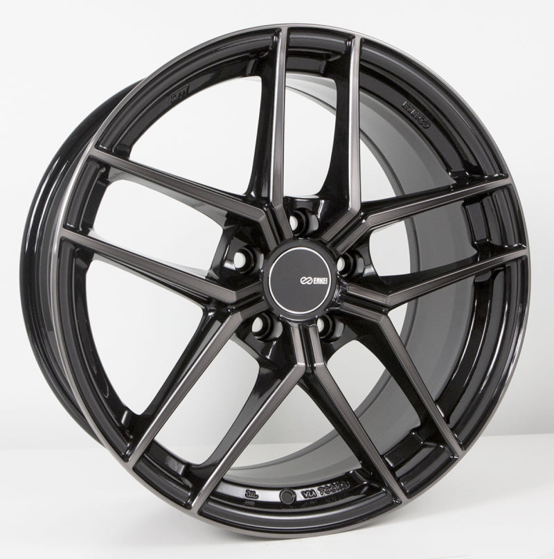 Enkei TY5 19x8.5 5x112 42mm Offset 72.6mm Bore Pearl Black Wheel