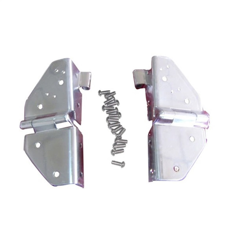 Rugged Ridge 76-95 Jeep CJ / Jeep Wrangler Stainless Steel Windshield Hinges-Rugged Ridge-797 Offroad