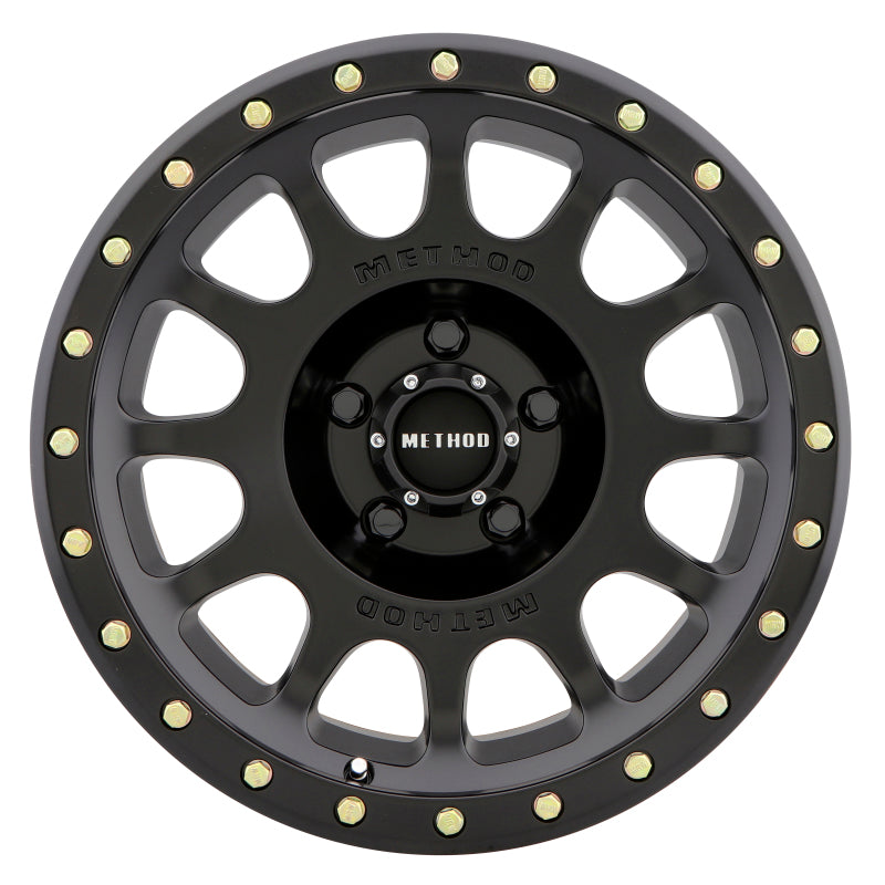 Method MR305 NV 17x8.5 0mm Offset 5x5.5 108mm CB Matte Black Wheel