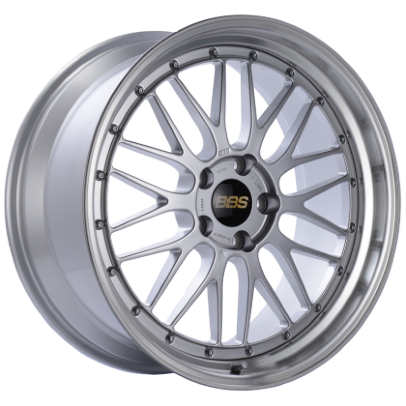 BBS LM 21x9 5x112 ET22 Diamond Silver Center / Diamond Cut Lip Wheel -82mm PFS/Clip Required