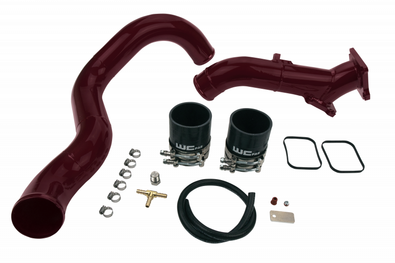 Wehrli 01-04 Chevrolet 6.6L LB7 Duramax 3in Y-Bridge Kit - Cherry Frost