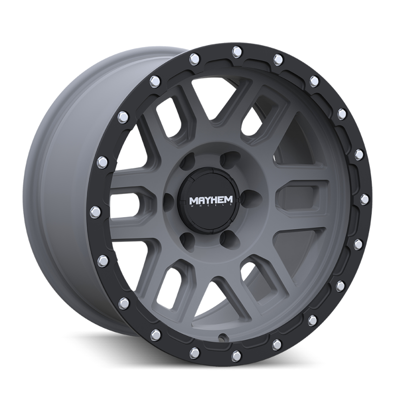 Mayhem 8304 Delta 20x9 / 5x127 BP / 0mm Offset / 78.1mm Hub Matte Gunmetal w/ Matte Black Lip Wheel