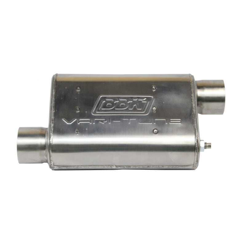 BBK VariTune Adjustable Performance Muffler 2-3/4 Offset/Offset Stainless Steel