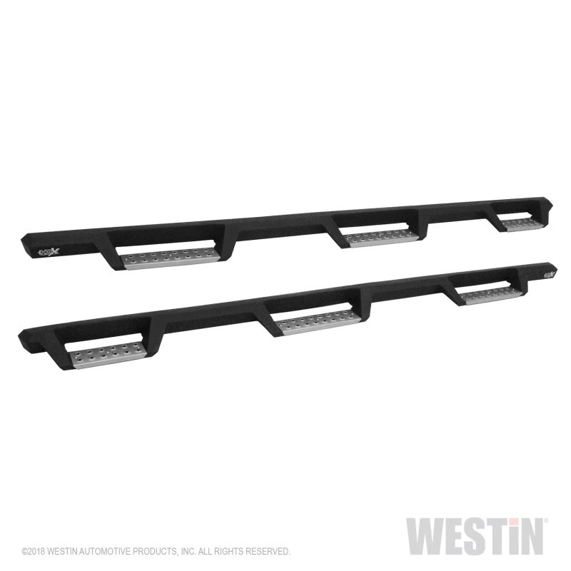 Westin 19-23 1500 Classic CC / 10-23 2500/3500 CC 6.5ft. HDX SS Drop W2W Nerf Step Bars - Tex. Blk