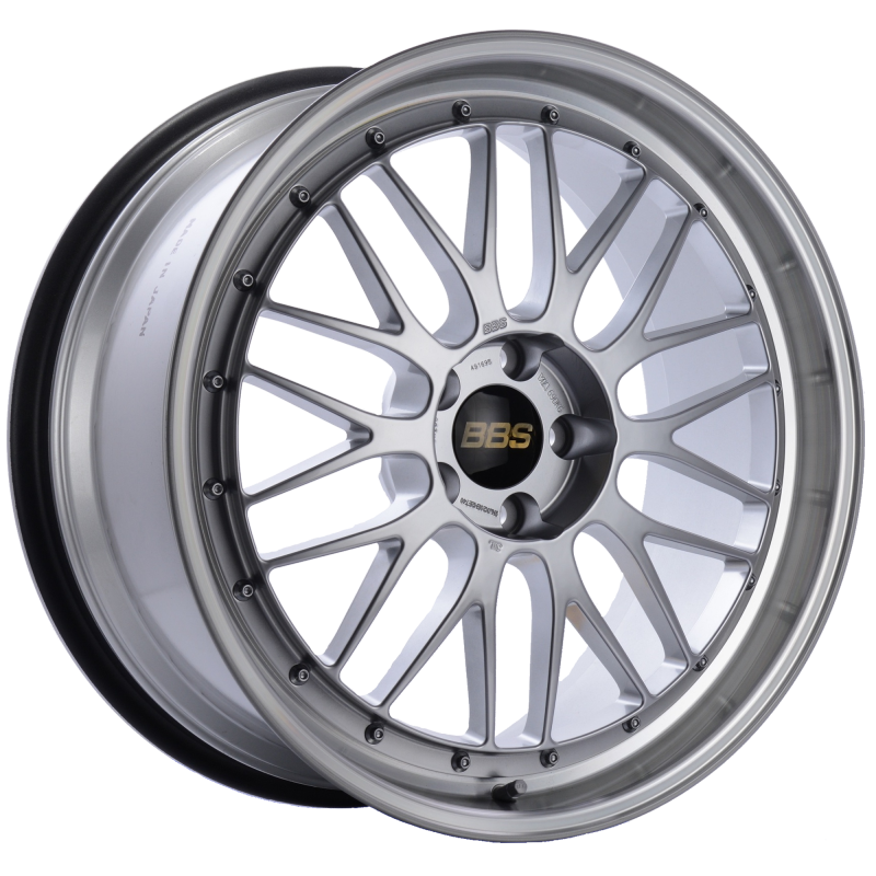 BBS LM 20x9.5 5x114.3 ET40 CB66 Diamond Silver Center Diamond Cut Lip Wheel