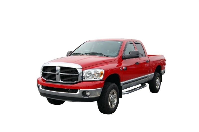 AVS 02-08 Dodge RAM 1500 Quad Cab Ventvisor In-Channel Front & Rear Window Deflectors 4pc - Smoke