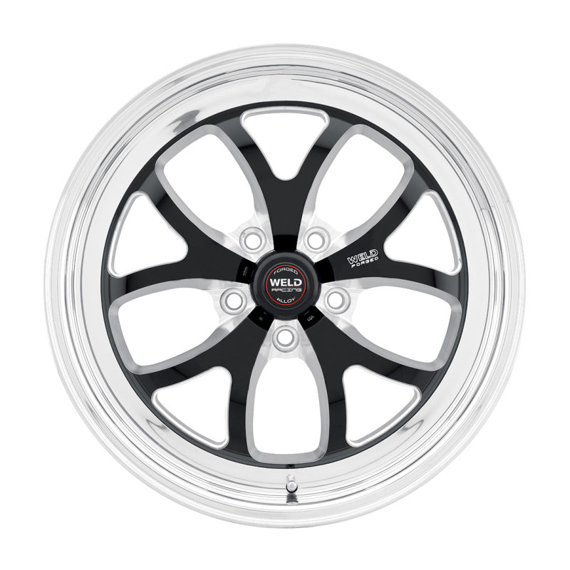 Weld S76 15x8.33 / 5x4.5 BP / 3.5in. BS Black Wheel (Low Pad) - Non-Beadlock