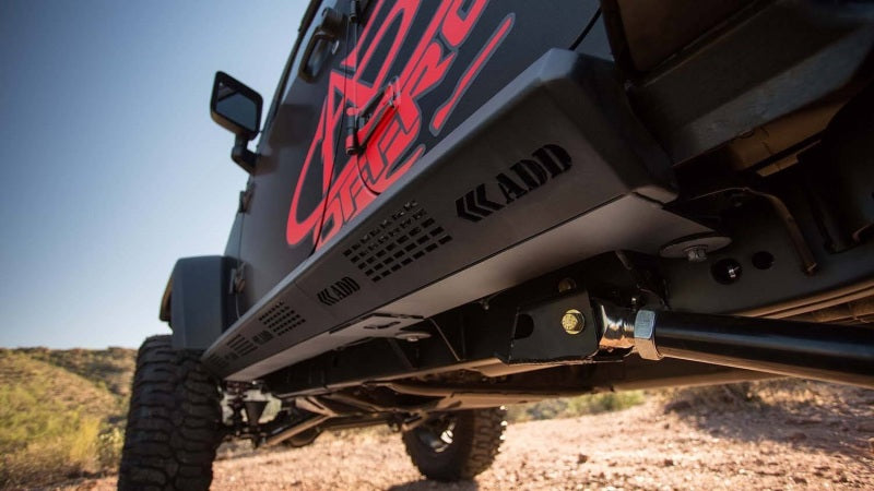 Addictive Desert Designs 07-18 Jeep Wrangler JK 4 Door Stealth Fighter Side Steps w/ ADD Logo