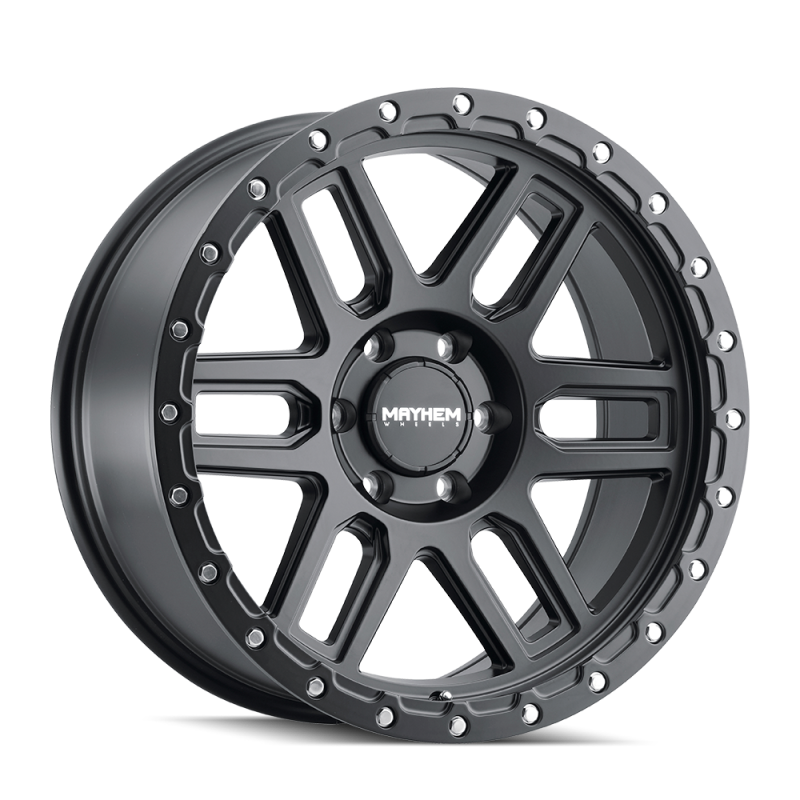 Mayhem 8304 Delta 20x9 / 5x150 BP / 0mm Offset / 110mm Hub Matte Black Wheel