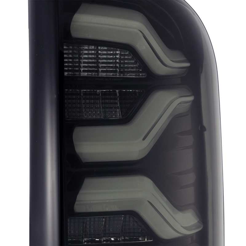 AlphaRex 16-23 Toyota Tacoma PRO-Series LED Tail Lights Jet Black