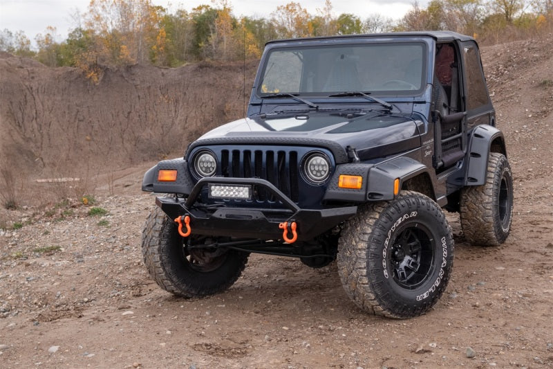 Bushwacker 97-06 Jeep Wrangler Trail Armor Front Corners - Black