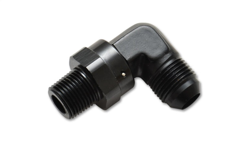 Vibrant -4AN to 1/4in NPT Male Swivel 90 Degree Adapter Fitting-Vibrant-797 Offroad