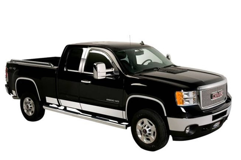 Putco 15-19 Chevy Silverado HD - Double Cab - 8ft Long Box 10pcs Stainless Steel Rocker Panels