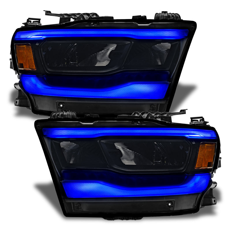 Oracle 19-21 Dodge RAM 1500 RGB+W Headlight DRL Upgrade Kit- Reflector LED Headlights - ColorSHIFT+W